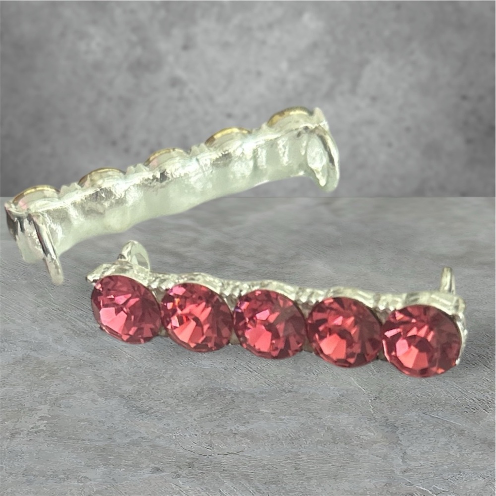 Pink Crystal shoe lace charms